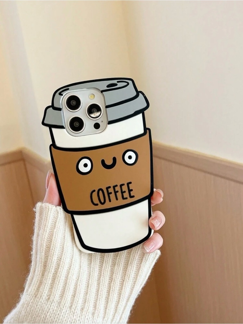 iPhone 14 3D Coffee Cup Silicone Phone Case